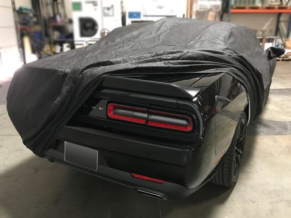 Custom Fit 2013-2019 Dodge Challenger Car Cover 5 Layer Ultrashield Black Covers (R/T, SRT, T/A, SXT, Hellcat) - Image 3